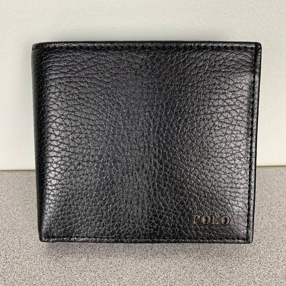 Polo Ralph Lauren Leather Bifold Wallet with Coin Pouch